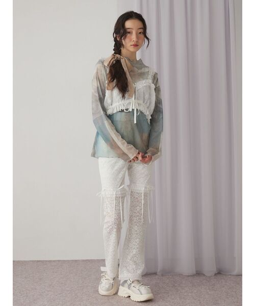 merry jenny（メリージェニー）の「dreamingメッシュtops（Tシャツ/カットソー・レディース・ピンク/グリーン・FREE）」の20枚目の写真