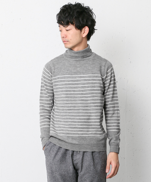 URBAN RESEARCH DOORS MENS（アーバンリサーチ ドアーズ メンズ）の「DOORS Washable Wool Turtle Knit（ニット/セーター・メンズ・ブルー/カモフラージュ/ホワイト系その他/グリーン/グレー・40/38）」の3枚目の写真