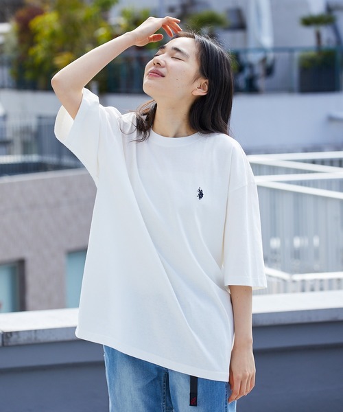 ROOPTOKYO(ループトウキョウ)の「U.S. POLO ASSN./ユーエスポロアッスン クルーショートスリーブ刺繍Tシャツ(Tシャツ/カットソー・メンズ・ダークグリーン/ホワイト・M/S/L/LL)」の22枚目の写真