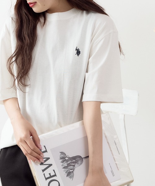 ROOPTOKYO(ループトウキョウ)の「U.S. POLO ASSN./ユーエスポロアッスン クルーショートスリーブ刺繍Tシャツ(Tシャツ/カットソー・メンズ・ダークグリーン/ホワイト・M/S/L/LL)」の13枚目の写真