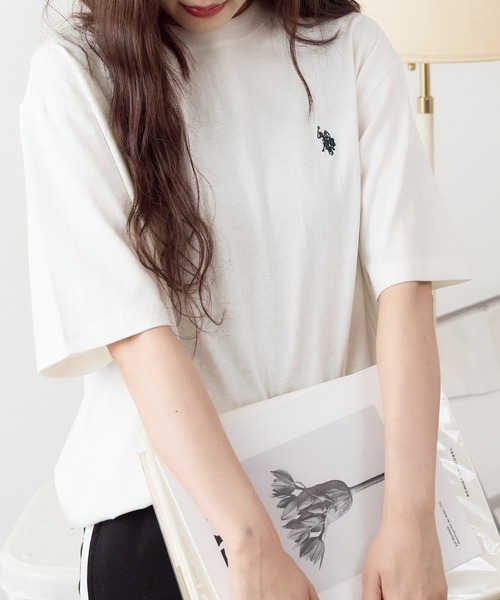 ROOPTOKYO(ループトウキョウ)の「U.S. POLO ASSN./ユーエスポロアッスン クルーショートスリーブ刺繍Tシャツ(Tシャツ/カットソー・メンズ・ダークグリーン/ホワイト・M/S/L/LL)」の14枚目の写真