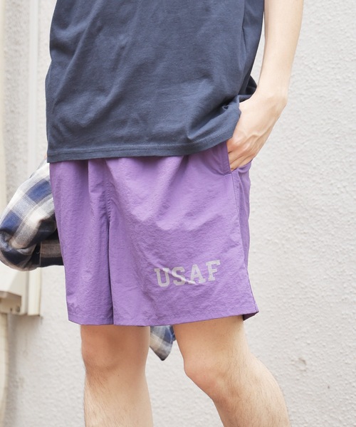 made in standard (メイドインスタンダード)の「MADE IN STANDARD/メイドインスタンダード USAF 5INCH BAGGY SHORTS ショーツ メンズ 秋物 秋服 2026年秋冬(その他パンツ・メンズ・パープル/ブラウン/ブラック・XL/M/L)」の1枚目の写真