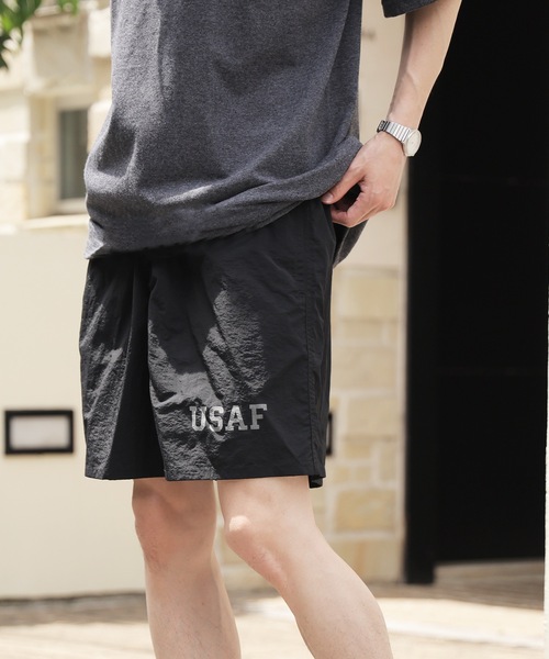 made in standard (メイドインスタンダード)の「MADE IN STANDARD/メイドインスタンダード USAF 5INCH BAGGY SHORTS ショーツ メンズ 秋物 秋服 2026年秋冬(その他パンツ・メンズ・パープル/ブラウン/ブラック・XL/M/L)」の2枚目の写真