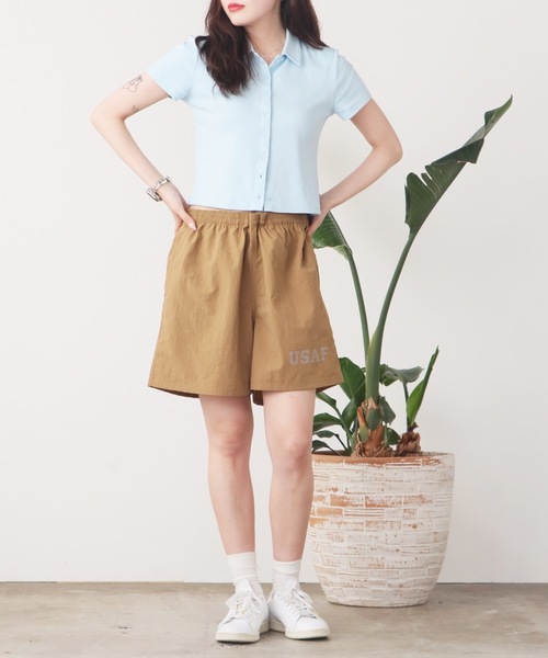 made in standard (メイドインスタンダード)の「MADE IN STANDARD/メイドインスタンダード USAF 5INCH BAGGY SHORTS ショーツ メンズ 秋物 秋服 2026年秋冬(その他パンツ・メンズ・パープル/ブラウン/ブラック・XL/M/L)」の16枚目の写真