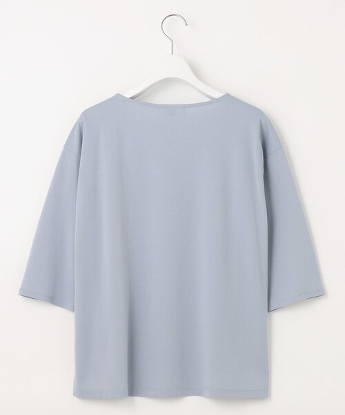 J.PRESS(ジェイプレス)の「【洗える・抗菌防臭・接触冷感・吸水速乾】ドライポンチ ボートネック カットソー(Tシャツ/カットソー・レディース・グレー系/ブラック系/サックスブルー系/ベージュ系・T15/T13)」の15枚目の写真