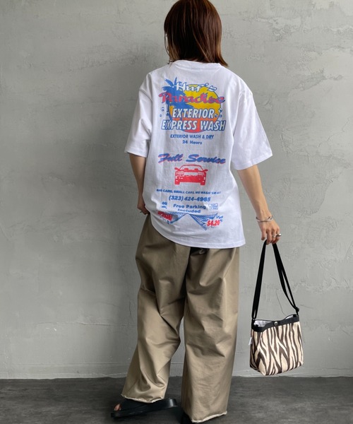 tシャツ 「HUF/ハフ」 FULL SERVICE バックプリント ショートスリーブTシャツ レディース メンズ HUF/ハフ] FULL SERVICE バックプリント ショートスリーブT
