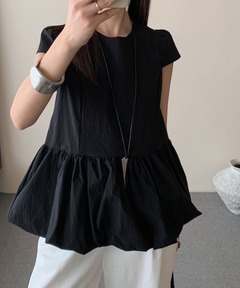 anuke アンヌーク Sheer Peplum Tops ànuke online store（アンヌーク） / Sheer Peplum TopsSheer