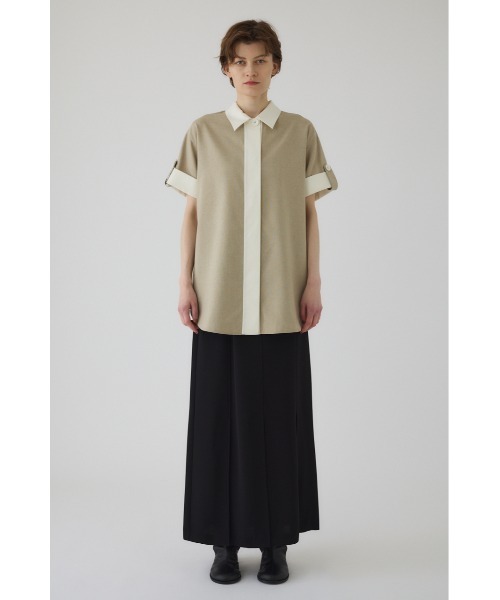 RIM.ARKリムアーク Linen like rugby SH RIM.ARK（リムアーク）の「Linen like rugby SH リネンライクラガー