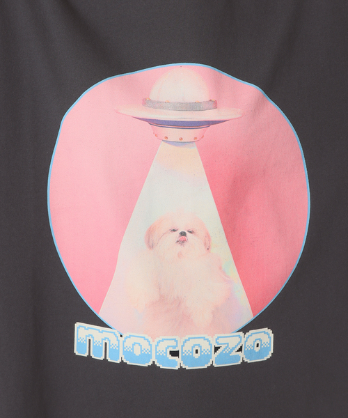 B.C STOCK(ベーセーストック)の「【WEB+一部店舗限定】モコゾウ x ハーハフー UFO TEE(Tシャツ/カットソー・レディース・ホワイト/ブラック系その他・FREE)」の7枚目の写真