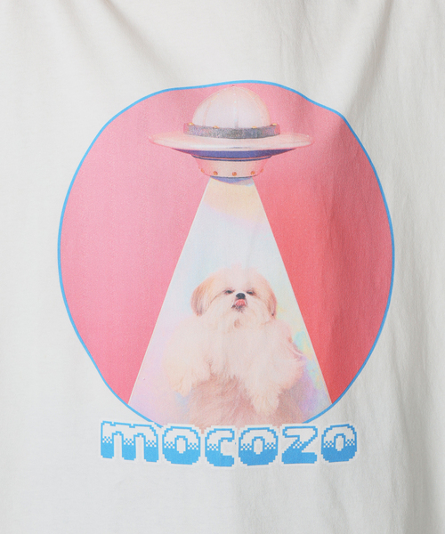 B.C STOCK(ベーセーストック)の「【WEB+一部店舗限定】モコゾウ x ハーハフー UFO TEE(Tシャツ/カットソー・レディース・ホワイト/ブラック系その他・FREE)」の4枚目の写真
