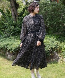美品⭐️ブージュルード 刺繍レース プリーツ ロングドレス Mサイズ アサクラ 美品⭐️ブージュルード 刺繍レース プリーツ ロングドレス M
