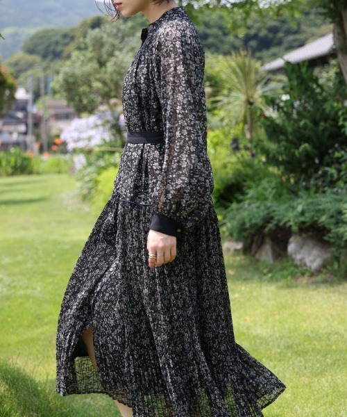 セール】フラワープリーツワンピース（ワンピース）｜Bou Jeloud