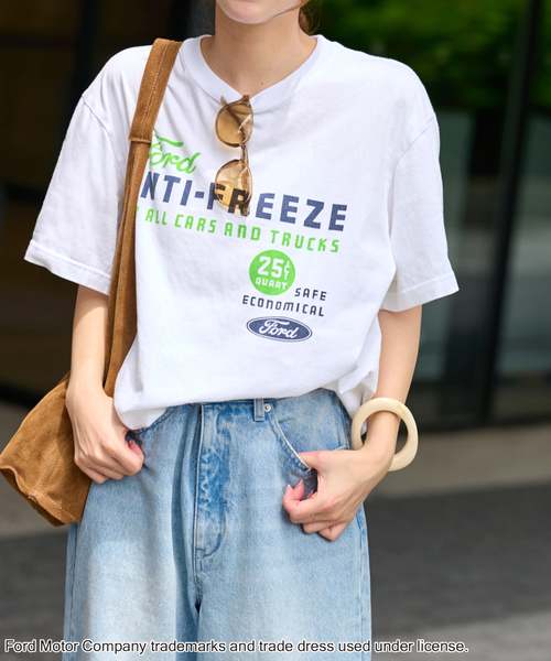 GOOD ROCK SPEED(グッドロックスピード)の「別注【GOOD ROCK SPEED】FORD TEE:Tシャツ(Tシャツ/カットソー・レディース・ホワイト/ブラック系その他・MEDIUM)」の14枚目の写真