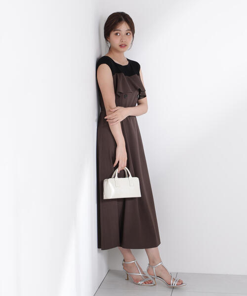 PROPORTION BODY DRESSING(プロポーションボディドレッシング)の「ニットドッキングレイヤード風ワンピース / 1215240703(ワンピース・レディース・カーキ/ブラウン・MEDIUM/P/S)」の7枚目の写真