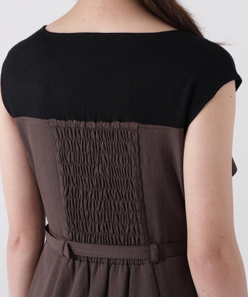 PROPORTION BODY DRESSING(プロポーションボディドレッシング)の「ニットドッキングレイヤード風ワンピース / 1215240703(ワンピース・レディース・カーキ/ブラウン・MEDIUM/P/S)」の14枚目の写真