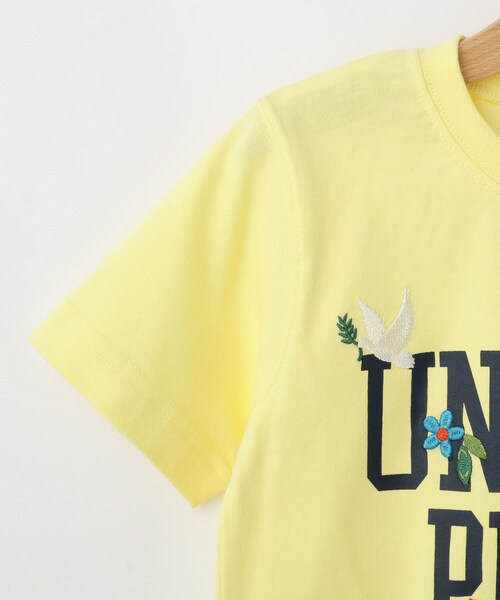 Dessin（デッサン）の「【リンクコーデ】オーガニックコットンTシャツ（Tシャツ/カットソー・キッズ・ホワイト/ダークブラウン/イエロー系その他・10/11/13/14/12）」の7枚目の写真