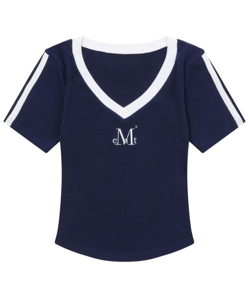 tシャツ MUCENT／トラックラインT レディース MUCENT／トラックラインT（Tシャツ/カットソー）｜MUCENT
