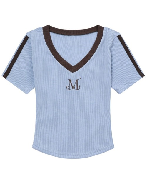tシャツ MUCENT／トラックラインT レディース MUCENT／トラックラインT（Tシャツ/カットソー）｜MUCENT