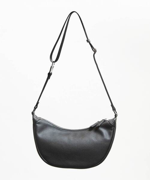 MEN'S MELROSE（メンズメルローズ）の「シュリンクフェイクレザー/ラウンドショルダーバッグ（ショルダーバッグ・メンズ・ブラック/ネイビー・9）」の10枚目の写真