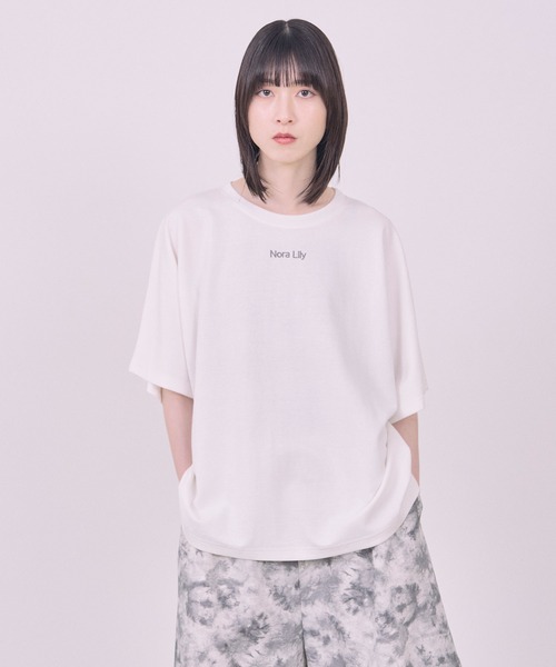 Nora Lily(ノラリリー)の「【Nora Lily】Embroidery Heritage Logo Ease Tee(Tシャツ/カットソー・メンズ・ブラック/ホワイト/グリーン/ネイビー・FREE)」の3枚目の写真