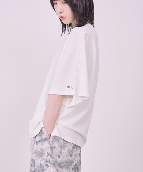 Nora Lily(ノラリリー)の「【Nora Lily】Embroidery Heritage Logo Ease Tee(Tシャツ/カットソー・メンズ・ブラック/ホワイト/グリーン/ネイビー・FREE)」の18枚目の写真