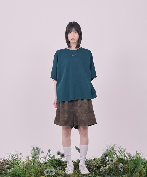 Nora Lily(ノラリリー)の「【Nora Lily】Embroidery Heritage Logo Ease Tee(Tシャツ/カットソー・メンズ・ブラック/ホワイト/グリーン/ネイビー・FREE)」の6枚目の写真