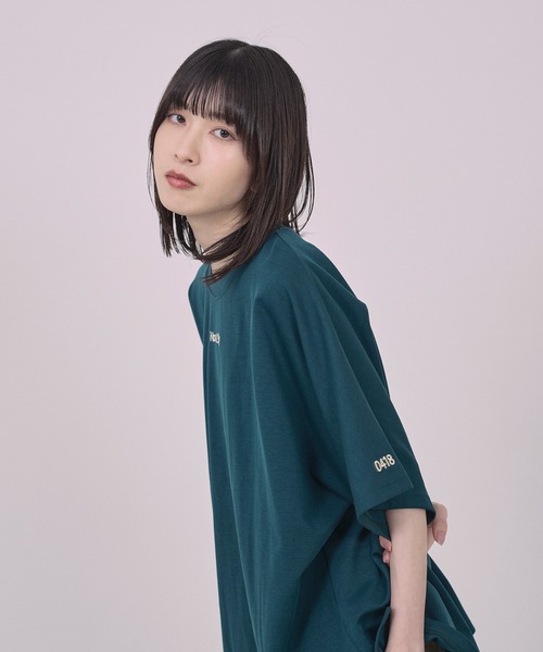 Nora Lily(ノラリリー)の「【Nora Lily】Embroidery Heritage Logo Ease Tee(Tシャツ/カットソー・メンズ・ブラック/ホワイト/グリーン/ネイビー・FREE)」の10枚目の写真