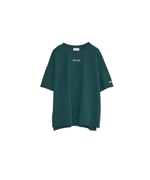 Nora Lily(ノラリリー)の「【Nora Lily】Embroidery Heritage Logo Ease Tee(Tシャツ/カットソー・メンズ・ブラック/ホワイト/グリーン/ネイビー・FREE)」の11枚目の写真