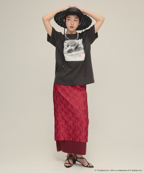 eL（エル）の「【eL】Jacquard I Line Skirt/575686（スカート・レディース・レッド系その他/ブルー系その他・FREE）」の17枚目の写真