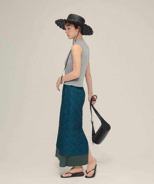 eL（エル）の「【eL】Jacquard I Line Skirt/575686（スカート・レディース・レッド系その他/ブルー系その他・FREE）」の12枚目の写真