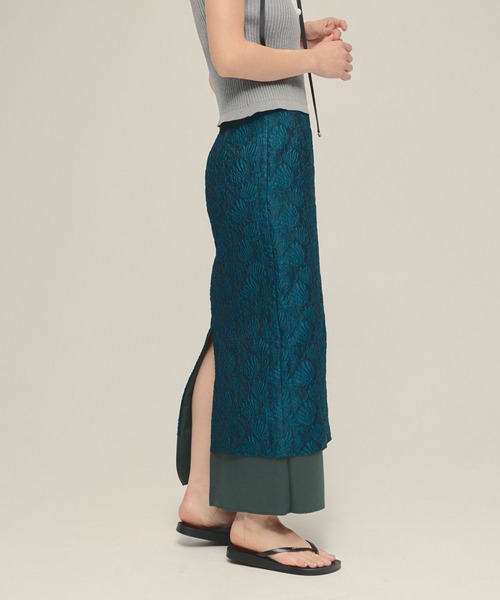 eL（エル）の「【eL】Jacquard I Line Skirt/575686（スカート・レディース・レッド系その他/ブルー系その他・FREE）」の14枚目の写真