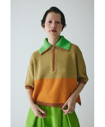 ヘリンドットサイ　ハイネックセーター　トップス セール】Box knit tops ボックスニットトップス（ニット