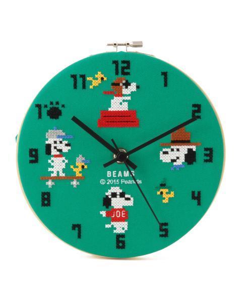 ダンバリーミント スヌーピー ステンドグラス 掛時計 ピーナツ ダンバリーミント スヌーピー ステンドグラス 掛時計 ピーナツ
