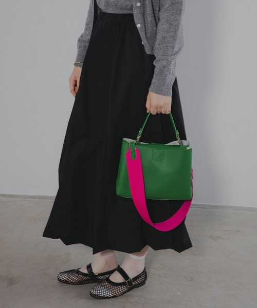 antic rag(アンティックラグ)の「Levy レヴィ(ハンドバッグ・レディース・ブラック/イエロー/グリーン/アイボリー/ブルーグリーン/チャコールグレー・FREE)」の4枚目の写真