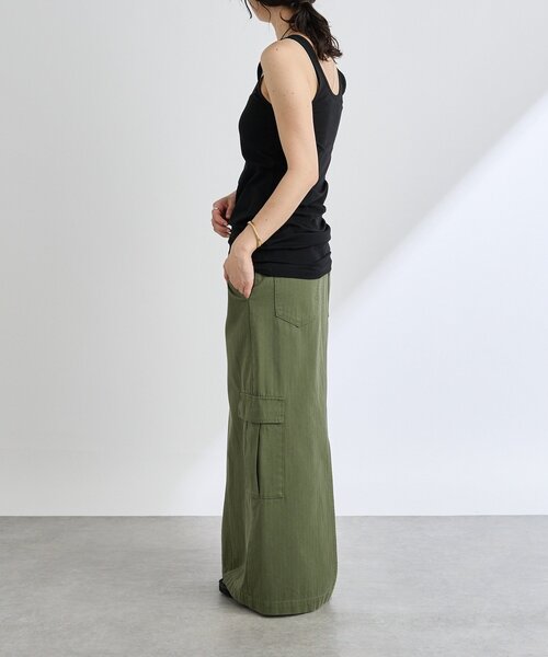 RIVE DROITE（リヴドロワ）の「MYSELFbyRD/LONG TANK SLIP（キャミソール・レディース・ベージュ/ブラック・FREE）」の7枚目の写真