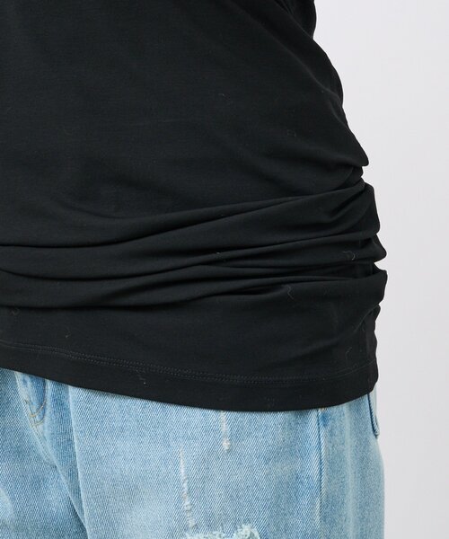 RIVE DROITE（リヴドロワ）の「MYSELFbyRD/LONG TANK SLIP（キャミソール・レディース・ベージュ/ブラック・FREE）」の22枚目の写真