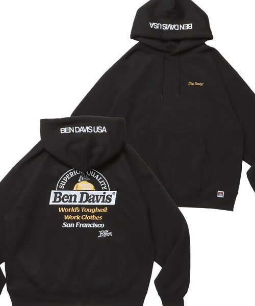 90s USA製 GOUGE ベンデイビス パロディ パーカー ブラック L 90s USA製 GOUGE ベンデイビス パロディ パーカー ブラック L