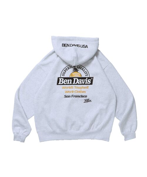 セール】【BEN DAVIS（ベンデイビス）】BD LABEL EMB HOODIE