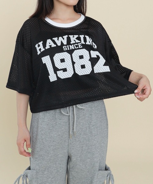 WOND(ウォンド)の「WOND/1982リンガーT(Tシャツ/カットソー・レディース・ホワイト/ブラック・FREE)」の1枚目の写真