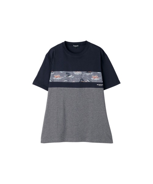 McGREGOR(マックレガー)の「リゾートTシャツ(切替デザイン)(Tシャツ/カットソー・メンズ・ネイビー/アイボリー・L/M/XL)」の13枚目の写真