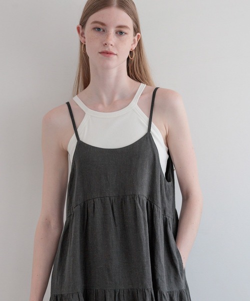 bijorie(ビジュリィ)の「【bijorie】ティアードキャミワンピ(ワンピース・レディース・クリーム/グレー/チャコール・FREE)」の20枚目の写真