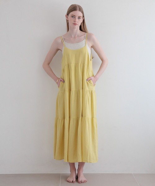 bijorie(ビジュリィ)の「【bijorie】ティアードキャミワンピ(ワンピース・レディース・クリーム/グレー/チャコール・FREE)」の13枚目の写真