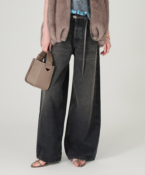 BABYLONE(バビロン)の「【HIKURE】<別注>デニムパンツ(デニムパンツ・レディース・ブラック・23/24/25/26)」の1枚目の写真