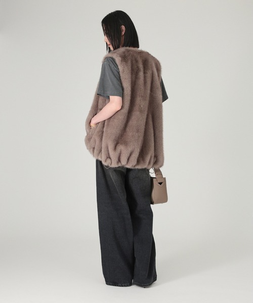 BABYLONE(バビロン)の「【HIKURE】<別注>デニムパンツ(デニムパンツ・レディース・ブラック・23/24/25/26)」の4枚目の写真