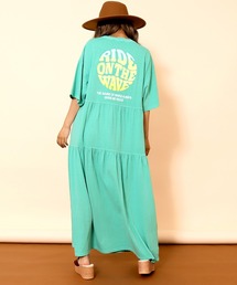 anap mimpi（アナップミンピ）の「ピグメント加工 ティアードロングワンピース（ワンピース）」