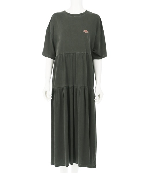 anap mimpi（アナップミンピ）の「ピグメント加工 ティアードロングワンピース（ワンピース・レディース・イエロー/グリーン/ブラック・FREE）」の12枚目の写真