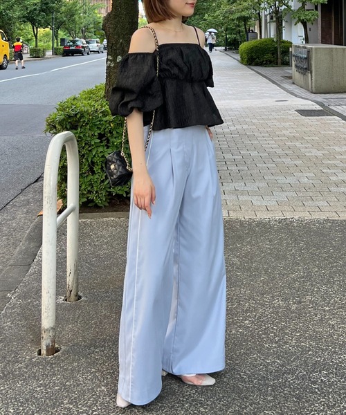 SNIDEL スナイデル 「タックワイドデニムパンツ」タグ付き未使用品です