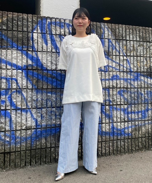 Narcissus(ナルシス)の「【ユニセックスデザイン】オーバーシンプルTシャツ(Tシャツ/カットソー・レディース・ブラック/ホワイト・FREE)」の10枚目の写真