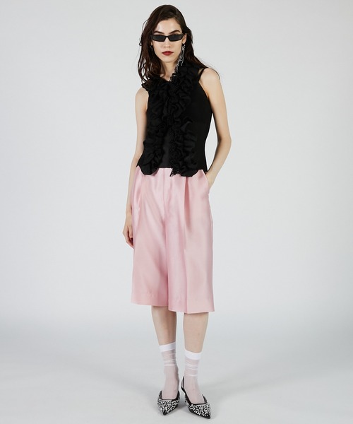 PRANK PROJECT（プランクプロジェクト）の「フリルモチーフニット / Frill Motif Knit（ニット/セーター・レディース・ゴールド/ホワイト/ブラック・FREE）」の5枚目の写真