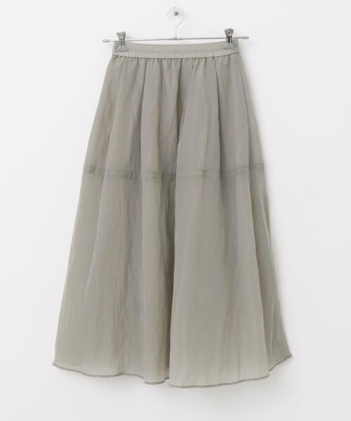 URBAN RESEARCH ROSSO WOMEN（アーバンリサーチ　ロッソ）の「ブライトギャザースカート（スカート・レディース・グレー/ブラウン・FREE）」の8枚目の写真